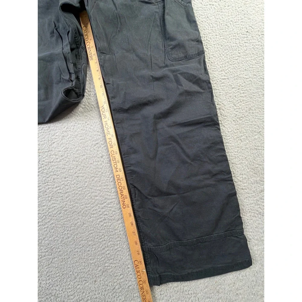 Prana Bronson Pants Mens 42x32 Black Organic Cotton Stretch Workwear Gorpcore